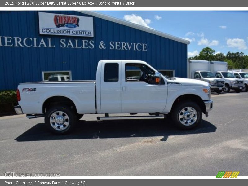 Oxford White / Black 2015 Ford F350 Super Duty Lariat Super Cab 4x4