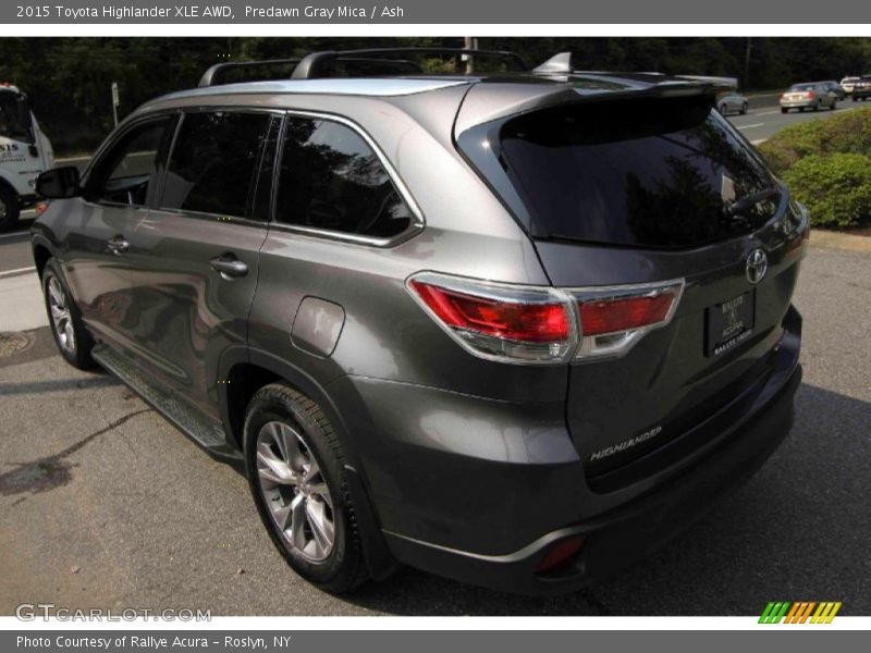 Predawn Gray Mica / Ash 2015 Toyota Highlander XLE AWD