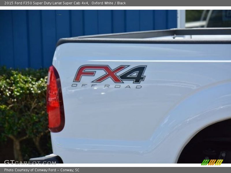 Oxford White / Black 2015 Ford F350 Super Duty Lariat Super Cab 4x4