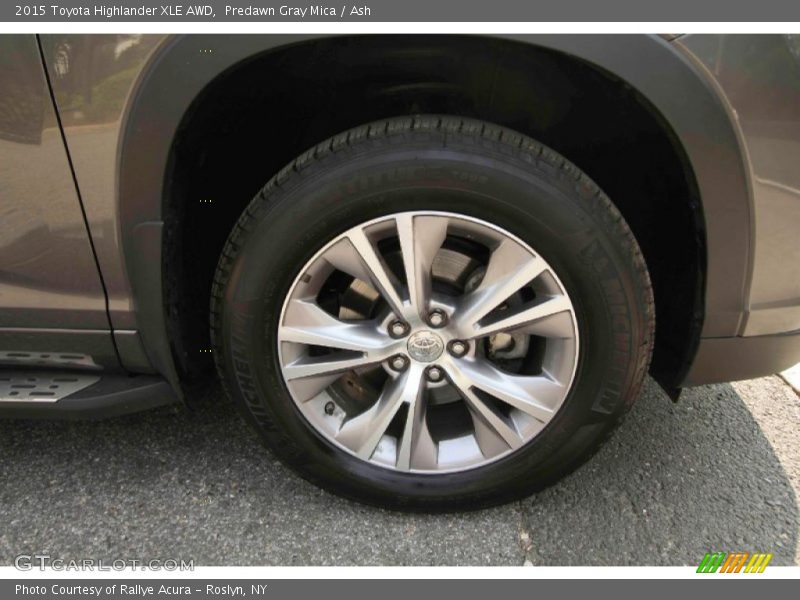 Predawn Gray Mica / Ash 2015 Toyota Highlander XLE AWD