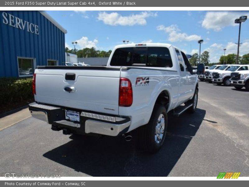 Oxford White / Black 2015 Ford F350 Super Duty Lariat Super Cab 4x4