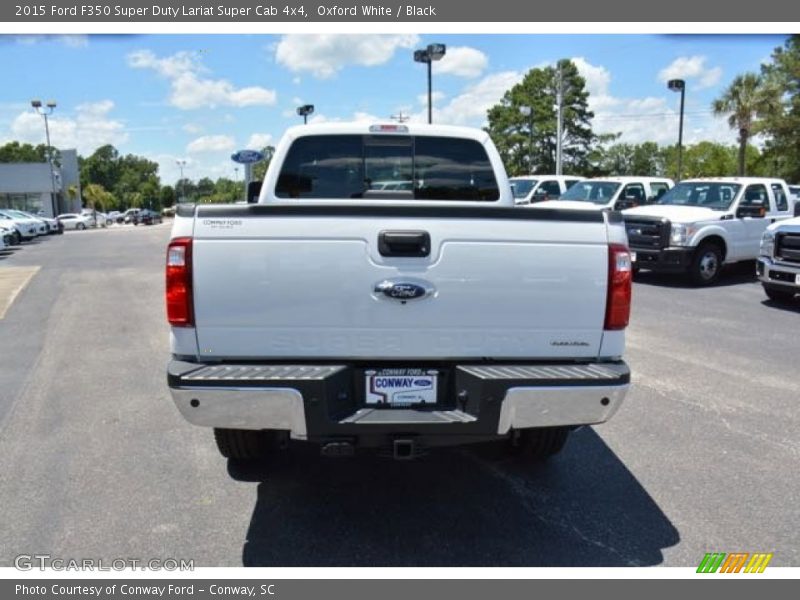 Oxford White / Black 2015 Ford F350 Super Duty Lariat Super Cab 4x4