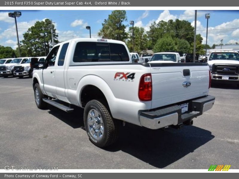 Oxford White / Black 2015 Ford F350 Super Duty Lariat Super Cab 4x4
