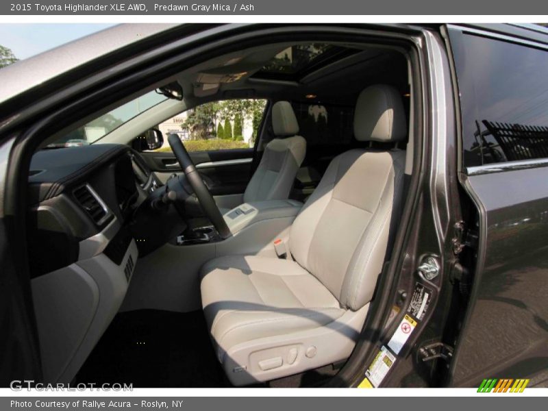 Predawn Gray Mica / Ash 2015 Toyota Highlander XLE AWD