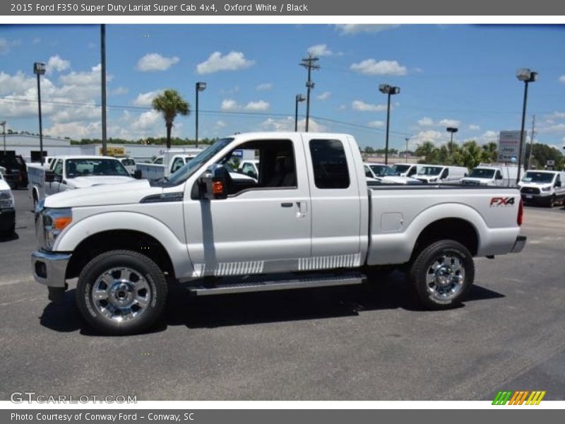 Oxford White / Black 2015 Ford F350 Super Duty Lariat Super Cab 4x4