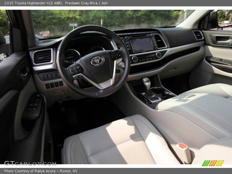Predawn Gray Mica / Ash 2015 Toyota Highlander XLE AWD