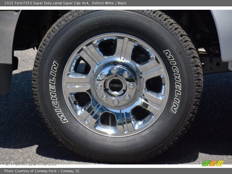 Oxford White / Black 2015 Ford F350 Super Duty Lariat Super Cab 4x4