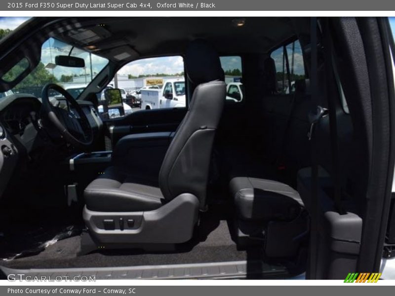 Oxford White / Black 2015 Ford F350 Super Duty Lariat Super Cab 4x4