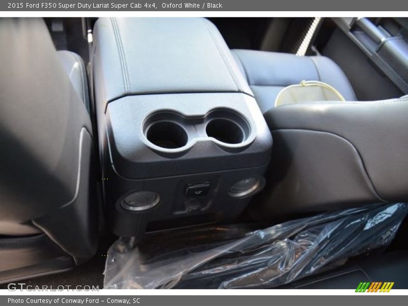 Oxford White / Black 2015 Ford F350 Super Duty Lariat Super Cab 4x4