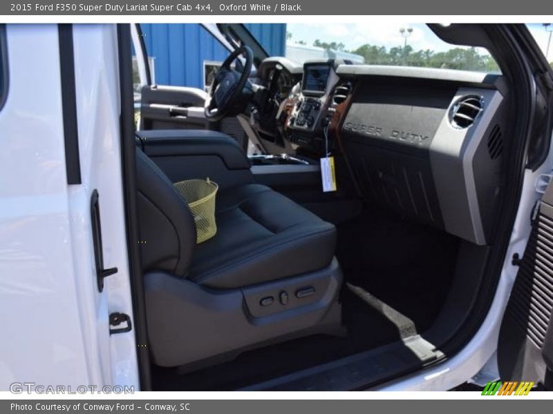 Oxford White / Black 2015 Ford F350 Super Duty Lariat Super Cab 4x4