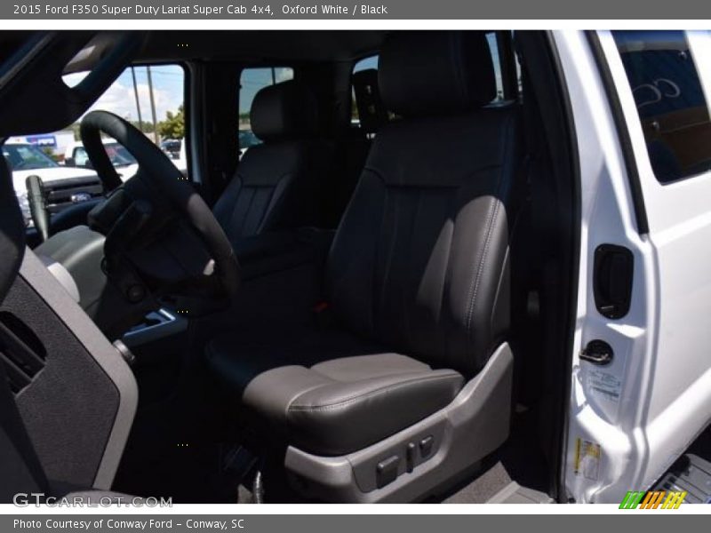Oxford White / Black 2015 Ford F350 Super Duty Lariat Super Cab 4x4