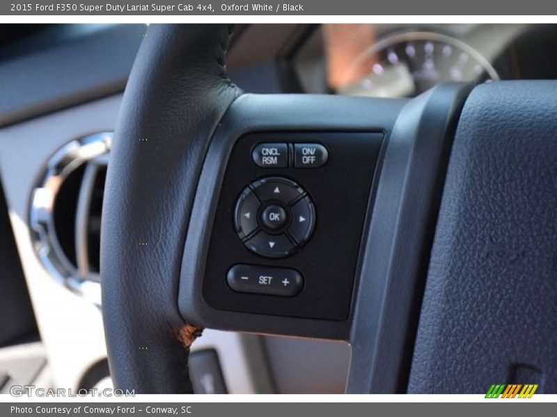 Oxford White / Black 2015 Ford F350 Super Duty Lariat Super Cab 4x4
