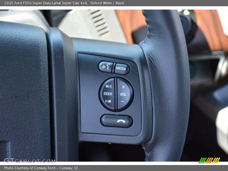 Oxford White / Black 2015 Ford F350 Super Duty Lariat Super Cab 4x4