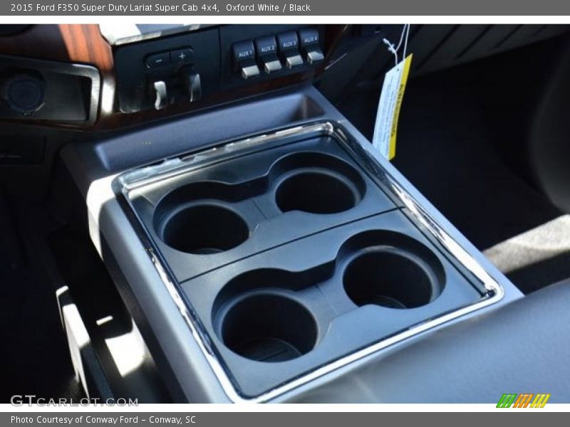Oxford White / Black 2015 Ford F350 Super Duty Lariat Super Cab 4x4