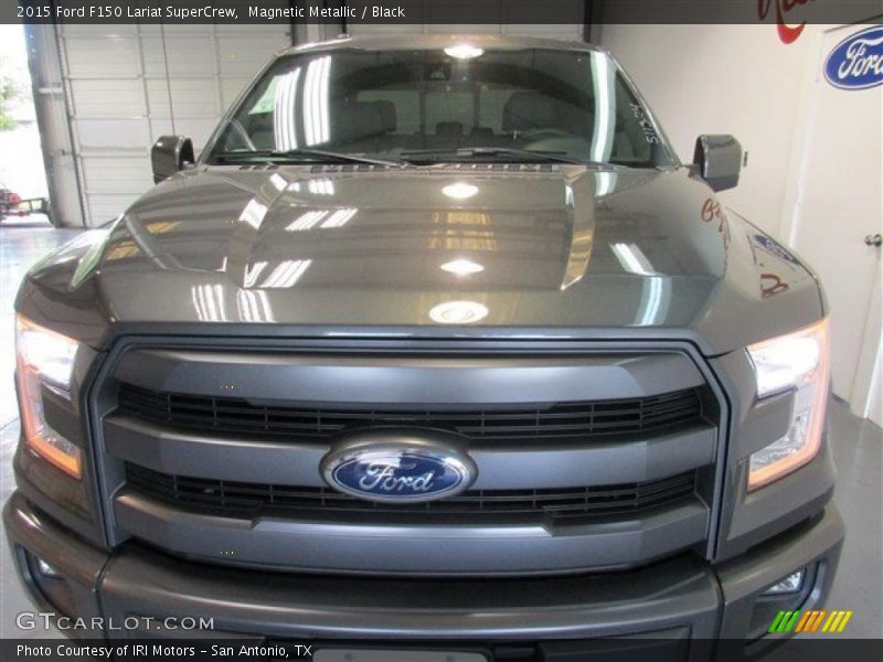 Magnetic Metallic / Black 2015 Ford F150 Lariat SuperCrew