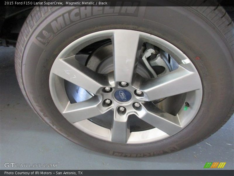 Magnetic Metallic / Black 2015 Ford F150 Lariat SuperCrew