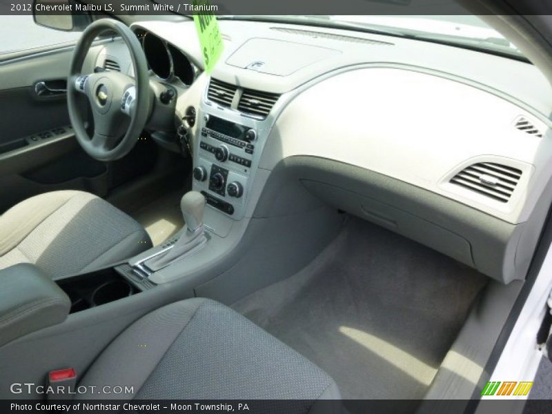 Summit White / Titanium 2012 Chevrolet Malibu LS