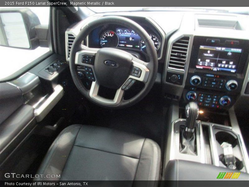 Magnetic Metallic / Black 2015 Ford F150 Lariat SuperCrew