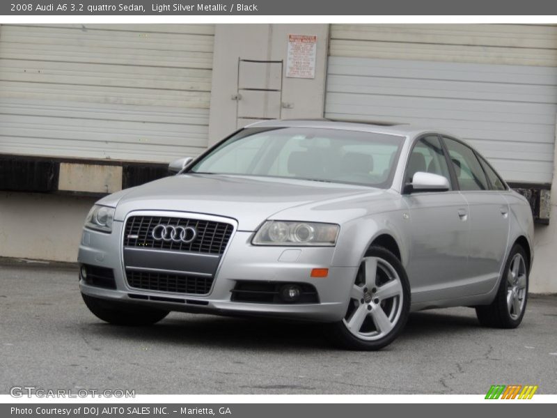 Light Silver Metallic / Black 2008 Audi A6 3.2 quattro Sedan