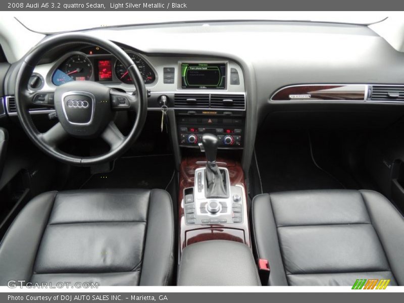 Light Silver Metallic / Black 2008 Audi A6 3.2 quattro Sedan