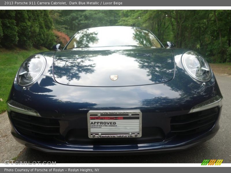 Dark Blue Metallic / Luxor Beige 2013 Porsche 911 Carrera Cabriolet