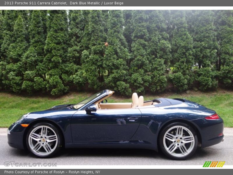 Dark Blue Metallic / Luxor Beige 2013 Porsche 911 Carrera Cabriolet