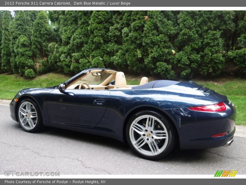 Dark Blue Metallic / Luxor Beige 2013 Porsche 911 Carrera Cabriolet