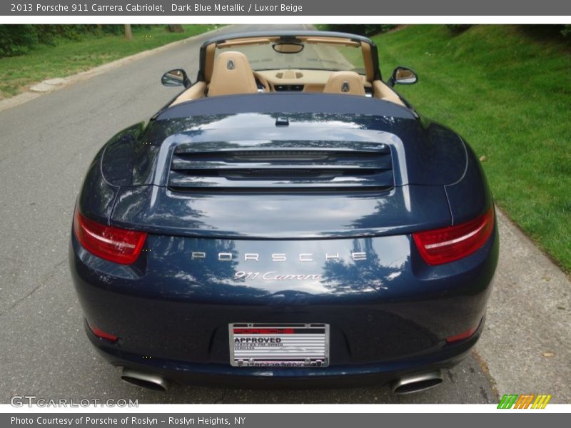 Dark Blue Metallic / Luxor Beige 2013 Porsche 911 Carrera Cabriolet
