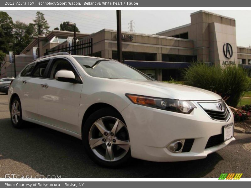 Bellanova White Pearl / Taupe 2012 Acura TSX Technology Sport Wagon
