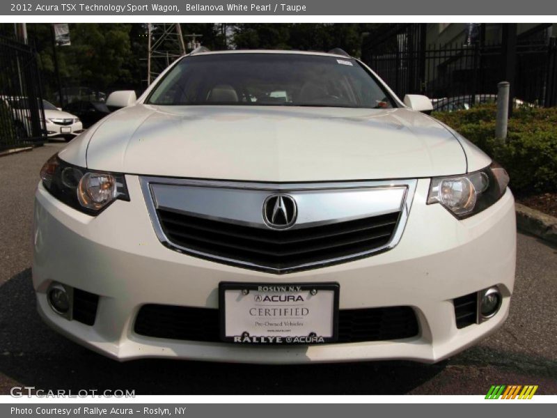 Bellanova White Pearl / Taupe 2012 Acura TSX Technology Sport Wagon