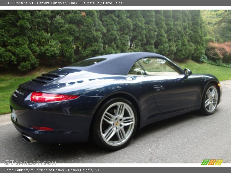 Dark Blue Metallic / Luxor Beige 2013 Porsche 911 Carrera Cabriolet