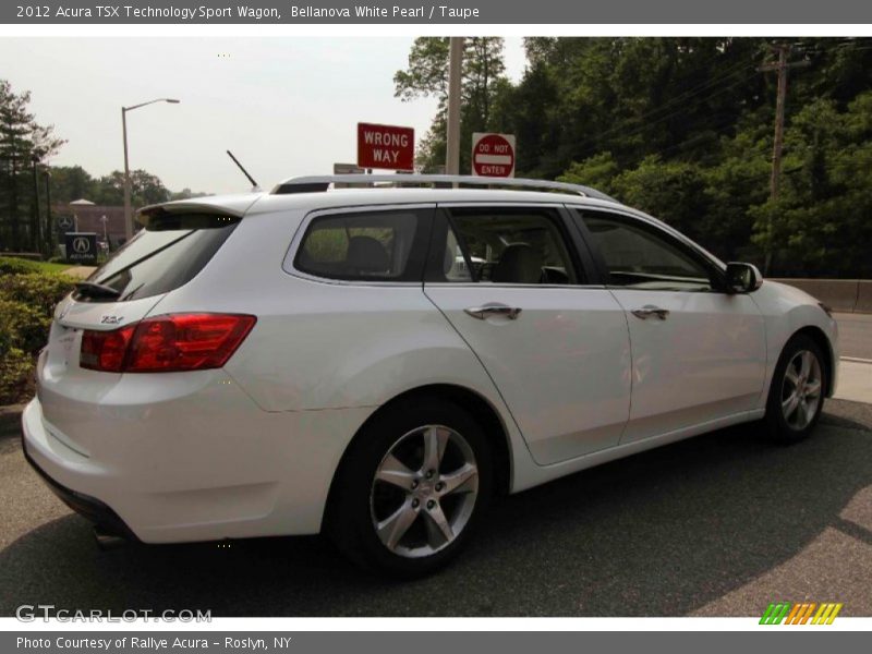 Bellanova White Pearl / Taupe 2012 Acura TSX Technology Sport Wagon