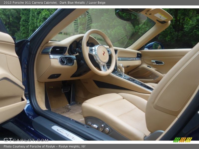 Dark Blue Metallic / Luxor Beige 2013 Porsche 911 Carrera Cabriolet