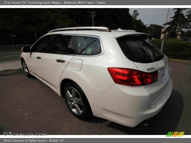 Bellanova White Pearl / Taupe 2012 Acura TSX Technology Sport Wagon