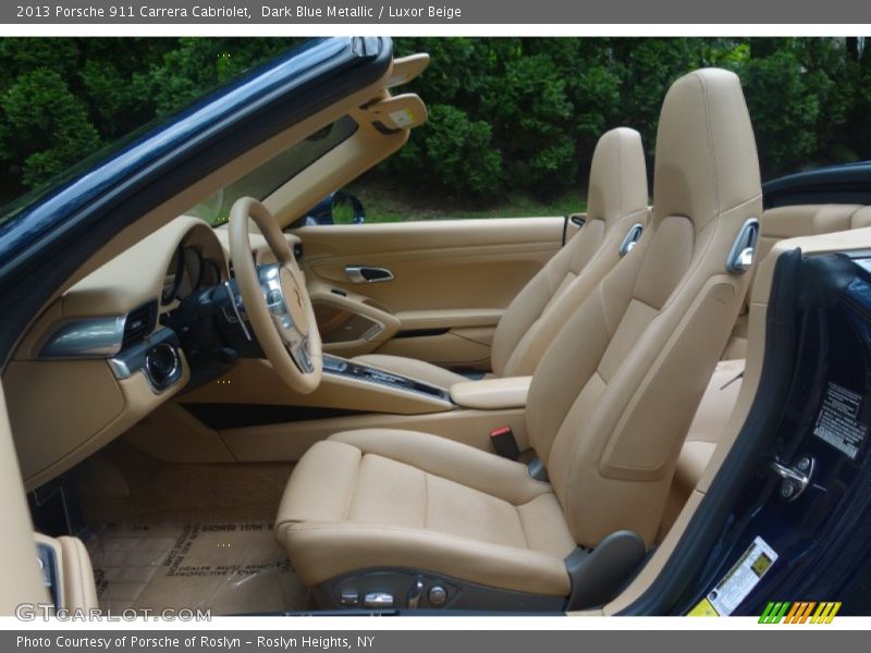Dark Blue Metallic / Luxor Beige 2013 Porsche 911 Carrera Cabriolet