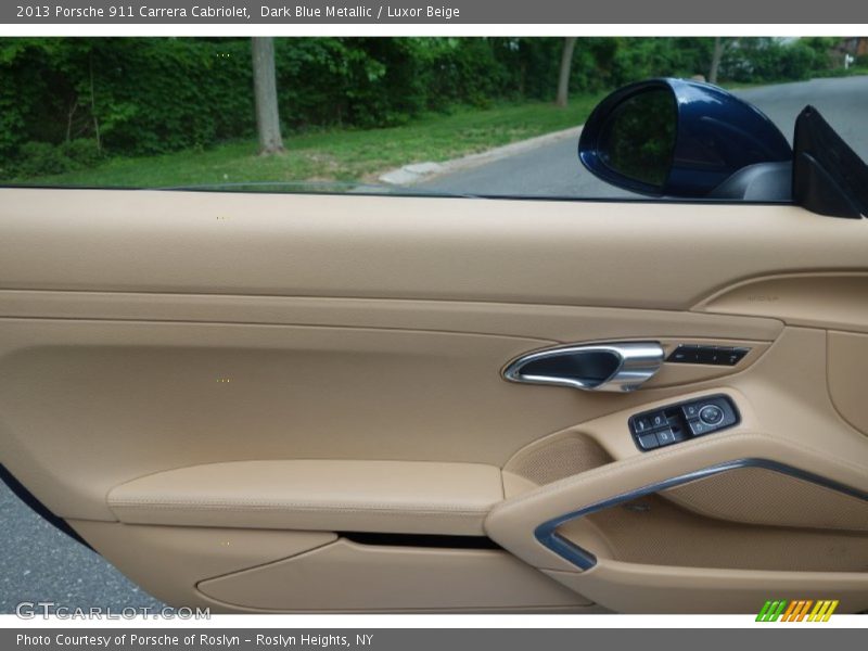Dark Blue Metallic / Luxor Beige 2013 Porsche 911 Carrera Cabriolet