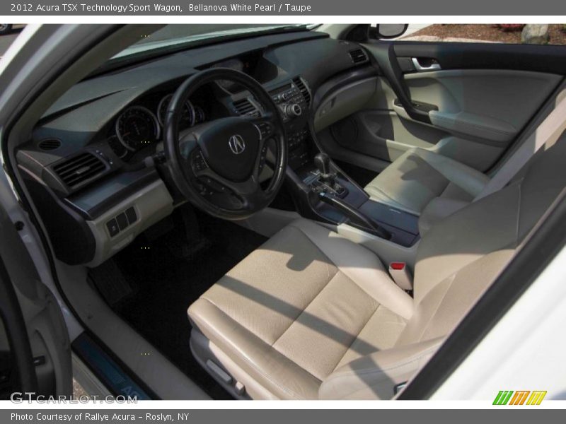 Bellanova White Pearl / Taupe 2012 Acura TSX Technology Sport Wagon
