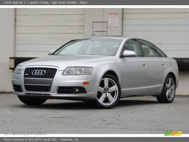 Light Silver Metallic / Black 2008 Audi A6 3.2 quattro Sedan