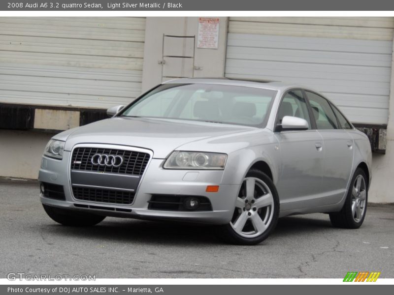Light Silver Metallic / Black 2008 Audi A6 3.2 quattro Sedan