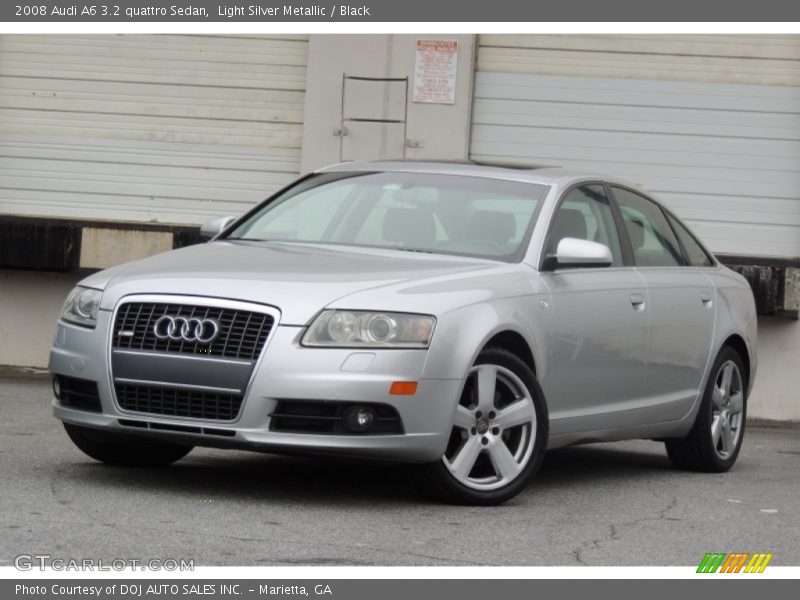 Light Silver Metallic / Black 2008 Audi A6 3.2 quattro Sedan