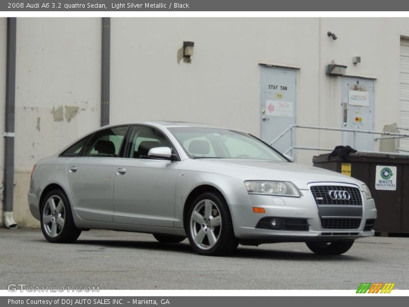 Light Silver Metallic / Black 2008 Audi A6 3.2 quattro Sedan