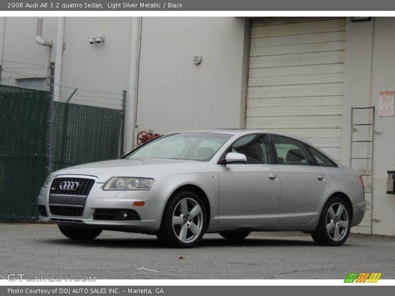 Light Silver Metallic / Black 2008 Audi A6 3.2 quattro Sedan