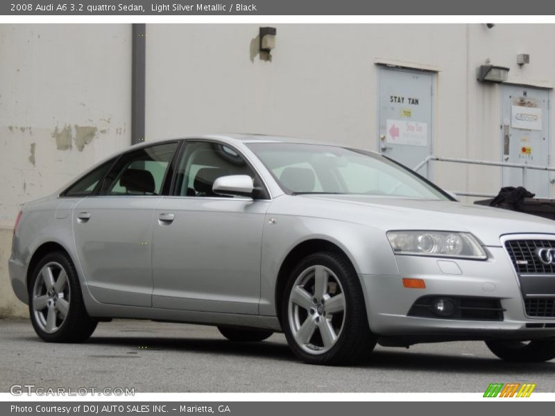 Light Silver Metallic / Black 2008 Audi A6 3.2 quattro Sedan