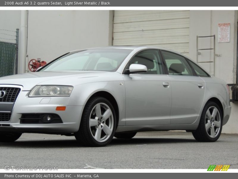 Light Silver Metallic / Black 2008 Audi A6 3.2 quattro Sedan