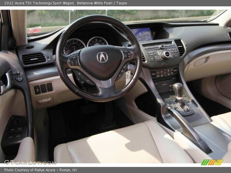 Bellanova White Pearl / Taupe 2012 Acura TSX Technology Sport Wagon