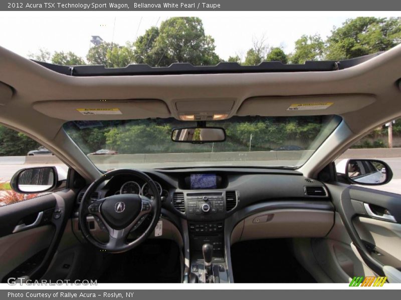 Bellanova White Pearl / Taupe 2012 Acura TSX Technology Sport Wagon