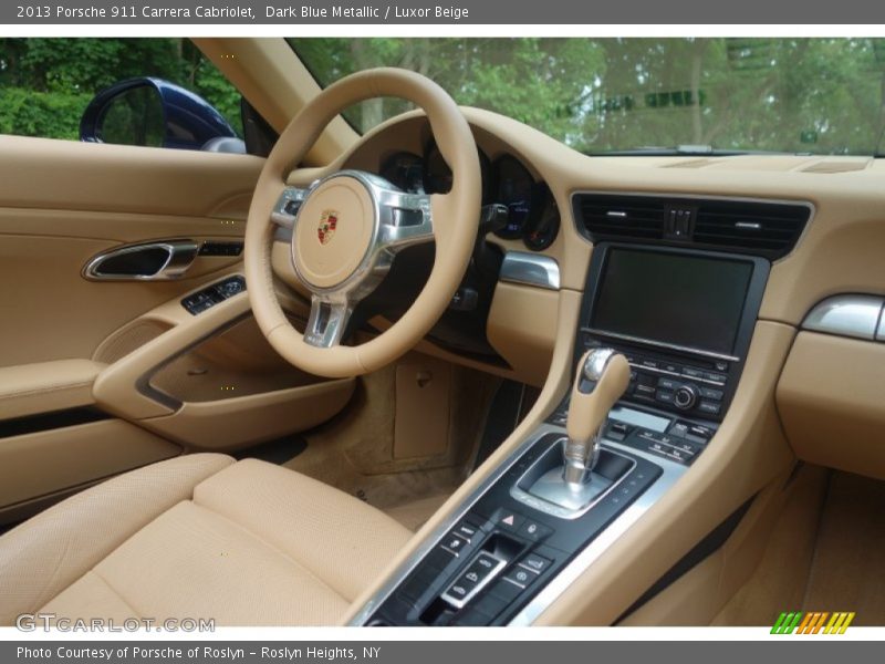 Dark Blue Metallic / Luxor Beige 2013 Porsche 911 Carrera Cabriolet
