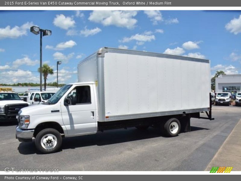Oxford White / Medium Flint 2015 Ford E-Series Van E450 Cutaway Commercial Moving Truck