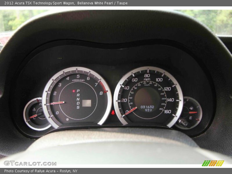 Bellanova White Pearl / Taupe 2012 Acura TSX Technology Sport Wagon