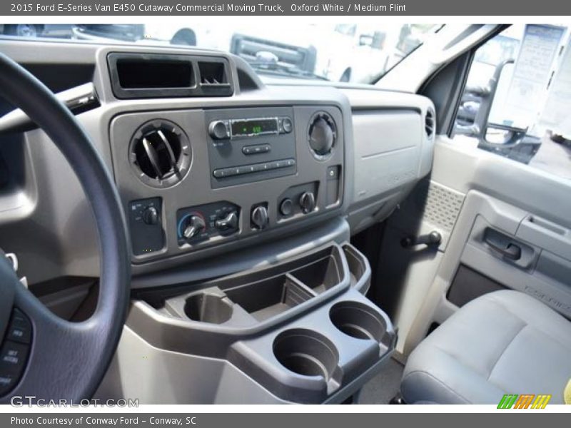Oxford White / Medium Flint 2015 Ford E-Series Van E450 Cutaway Commercial Moving Truck